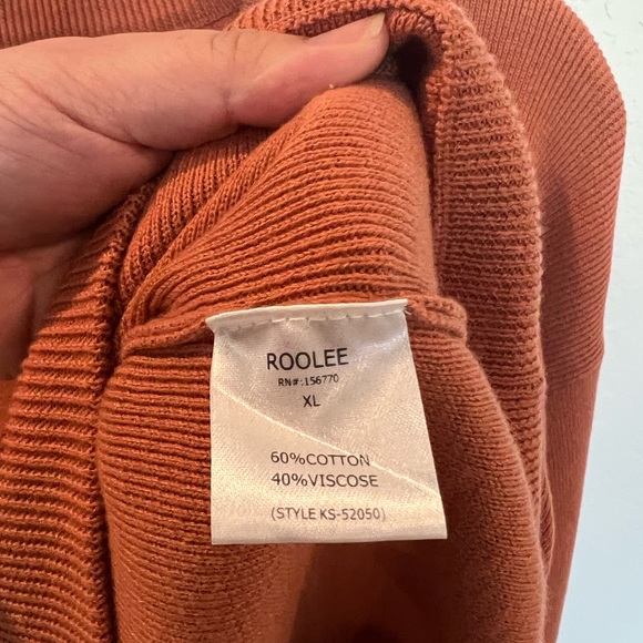 Roolee XL Copper Round Neck Sweater - Picture 3 of 4